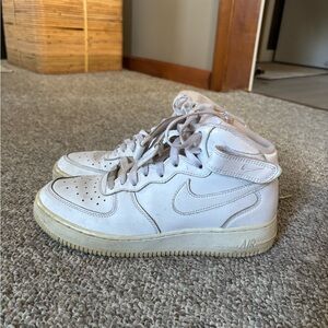 Nike Air White Mid-Top Sneakers